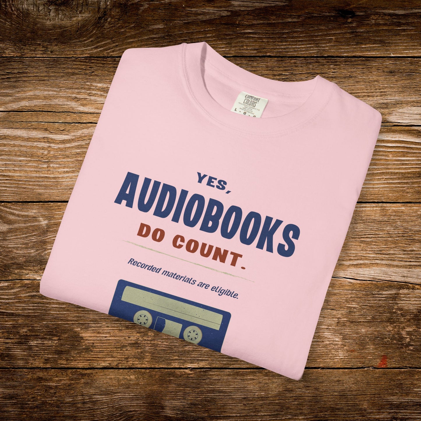 Yes, Audiobooks Count Shirt | Retro Audiobook Reader Tee
