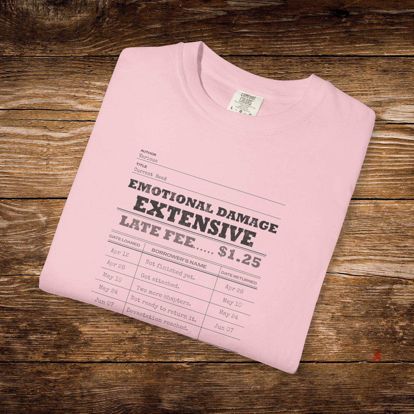 Emotional Damage Extensive Shirt | Vintage Library Card Reader Tee