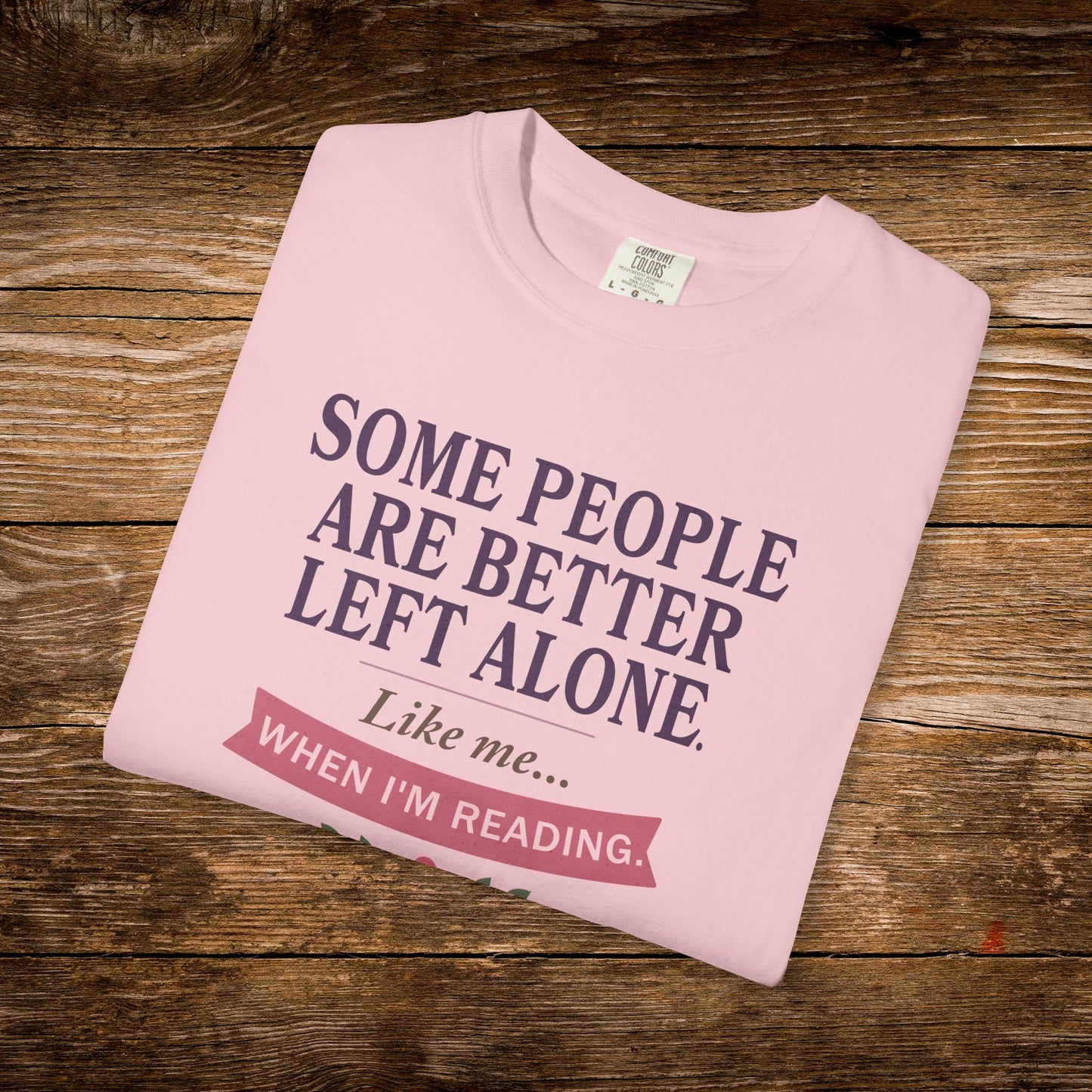 Better Left Alone When Reading Shirt | Vintage Reader Tee
