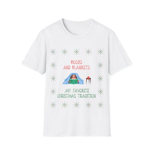Books and Blankets...My Favorite Christmas Tradition T-Shirt