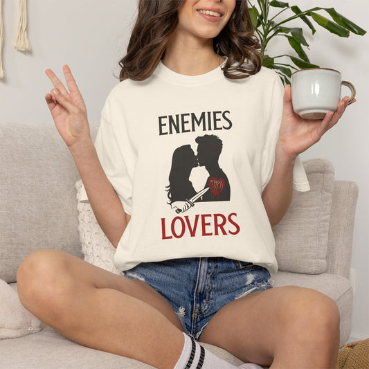 Enemies to Lovers Shirt | Romantasy Trope Bookish Tee | Dark Romance T-Shirt