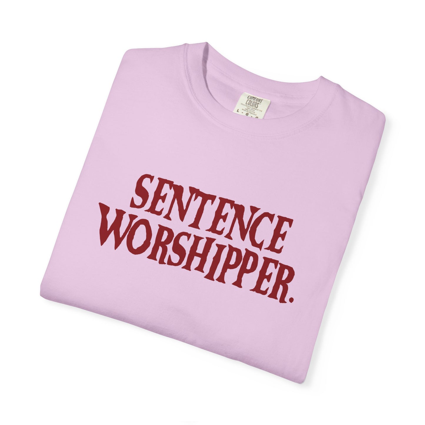 Sentence Worshipper Shirt | Literary Typography Tee