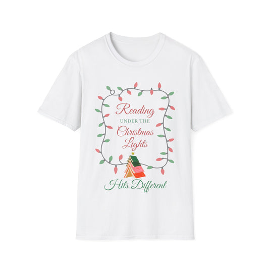 Reading Under the Christmas Lights T-Shirt