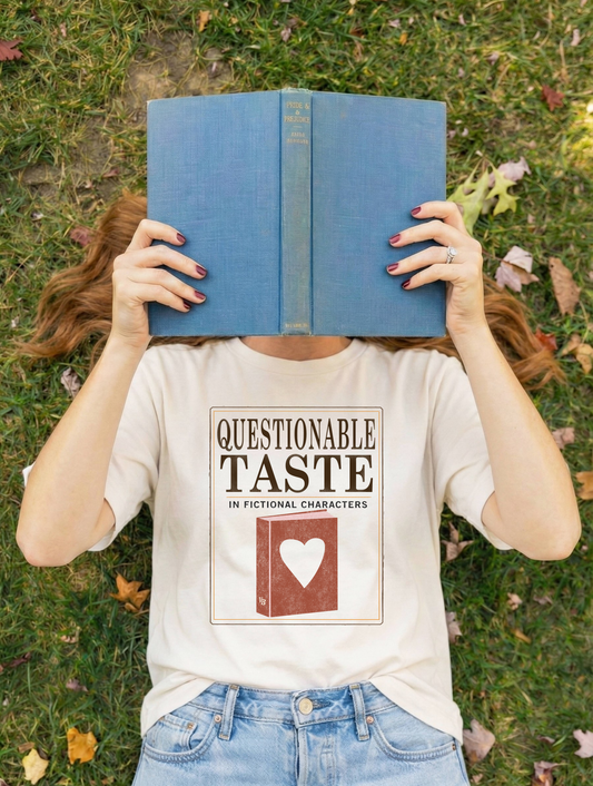 Questionable Taste in Fictional Characters Shirt | Vintage Paperback Tee