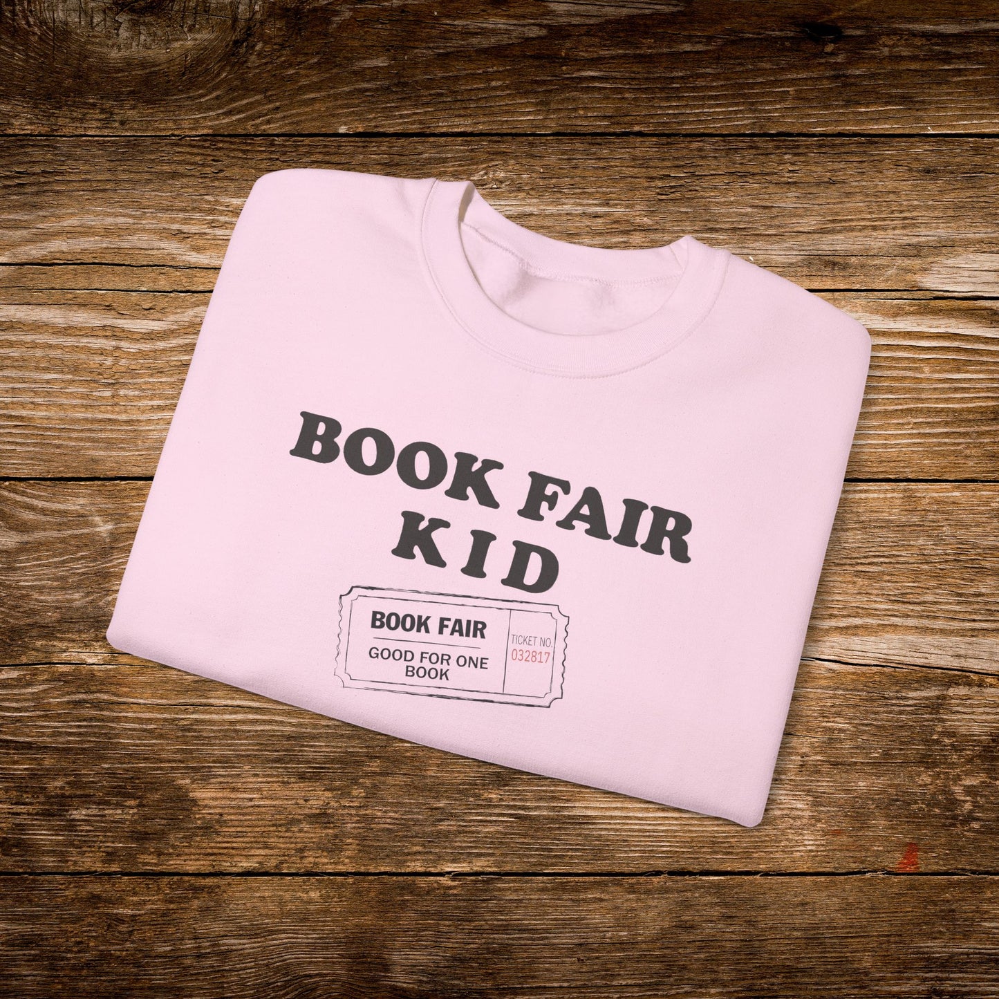 Book Fair Kid Sweatshirt | Vintage Reader Crewneck