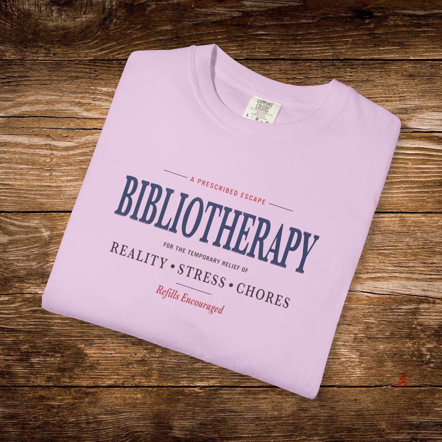 Bibliotherapy Shirt | Vintage Reader Tee