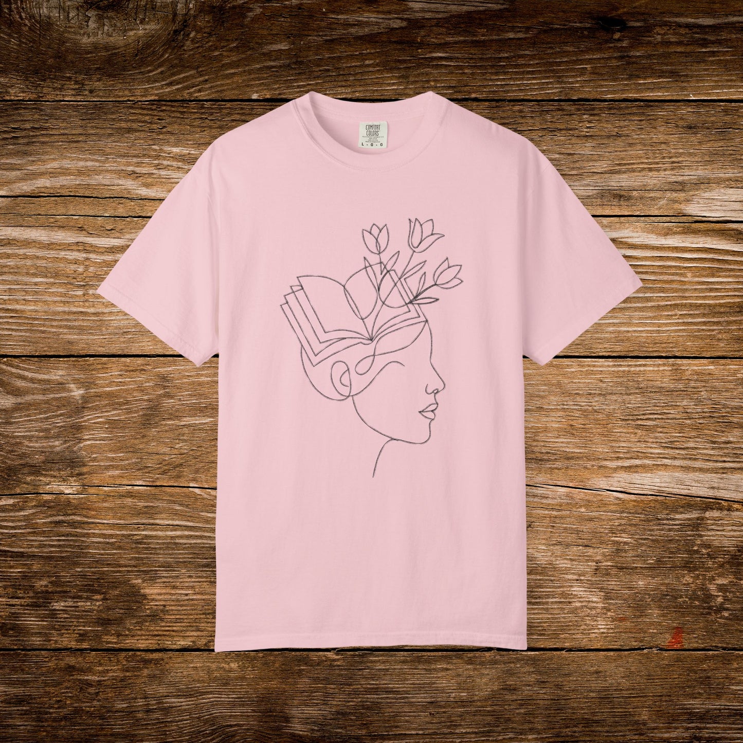 Lost in a Good Book Shirt | Minimal Line Art Tee