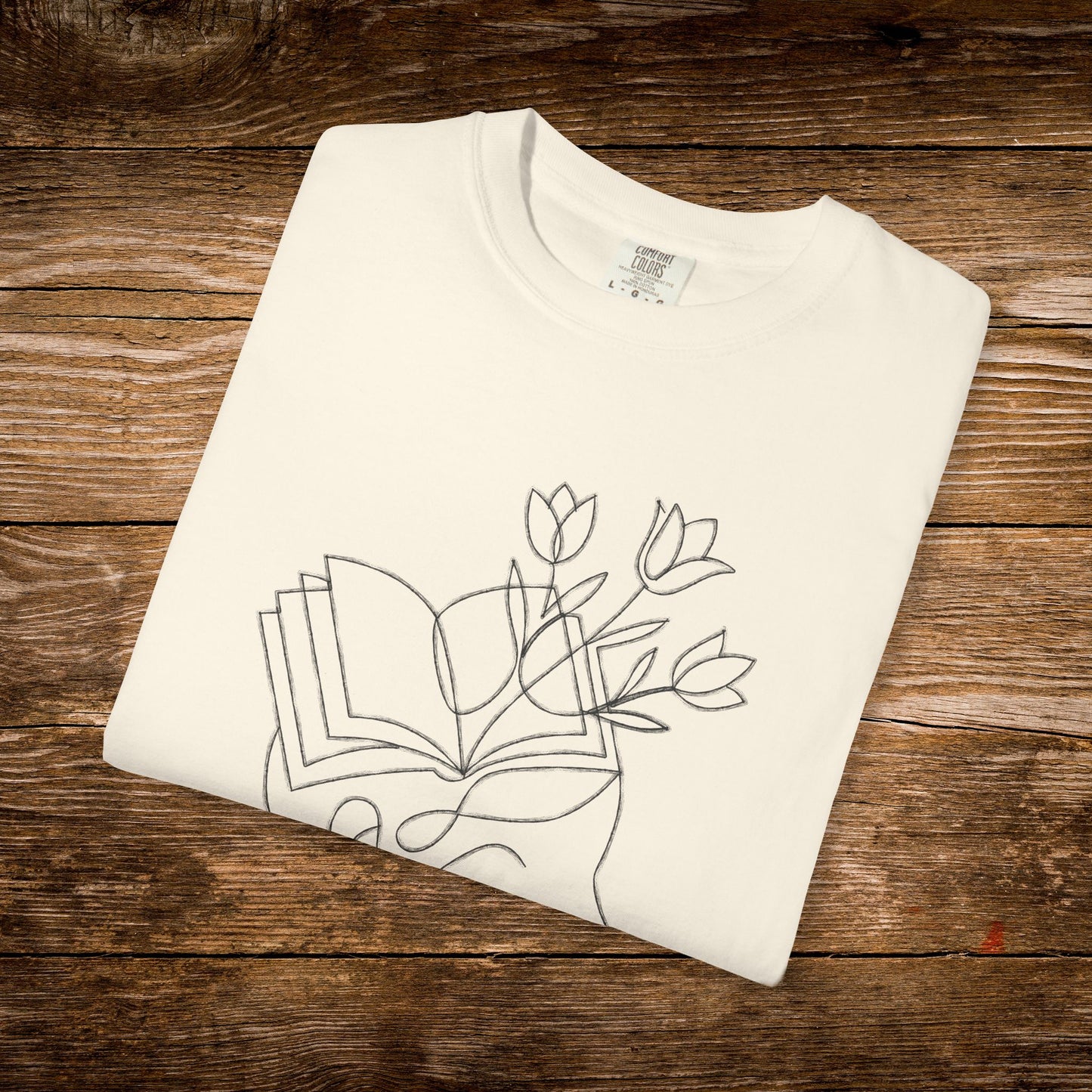 Lost in a Good Book Shirt | Minimal Line Art Tee