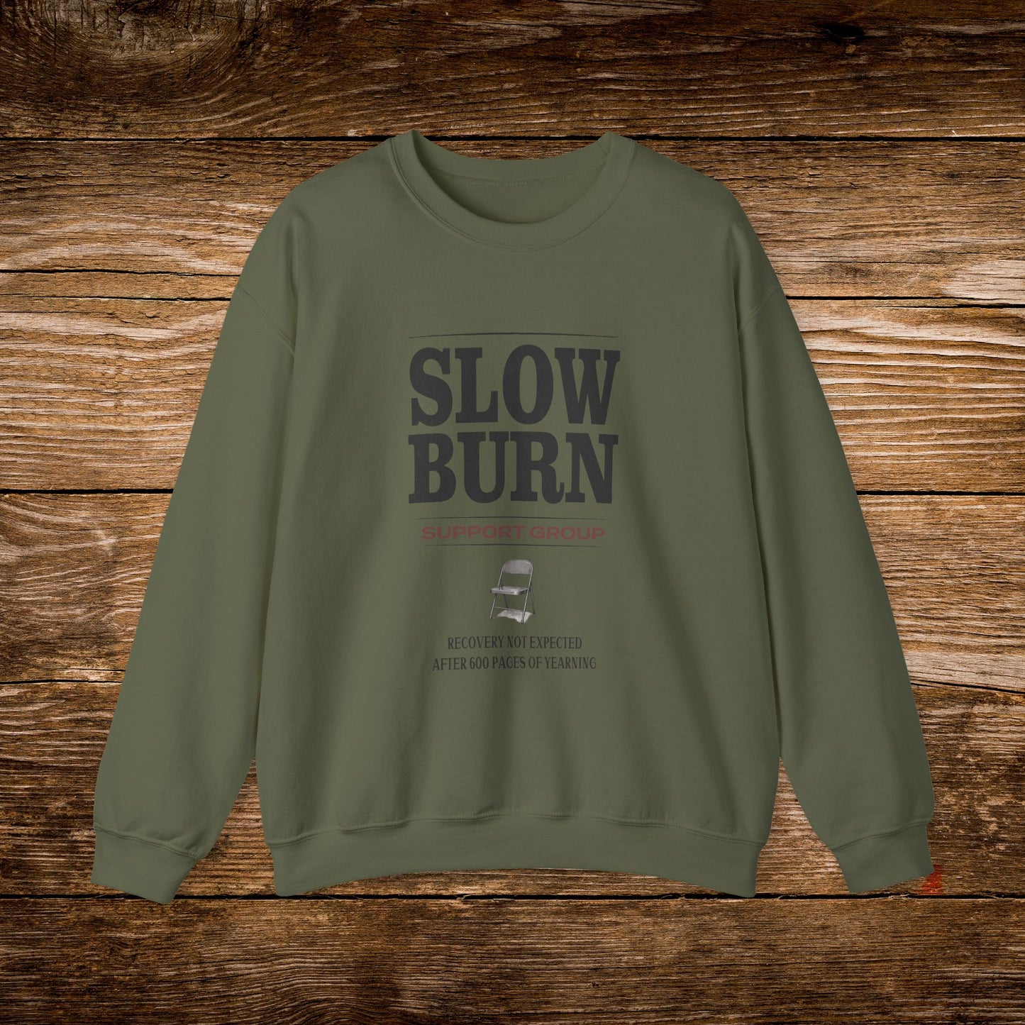 Slow Burn Support Group Sweatshirt | Romance Trope Crewneck | Cozy Reader Sweatshirt
