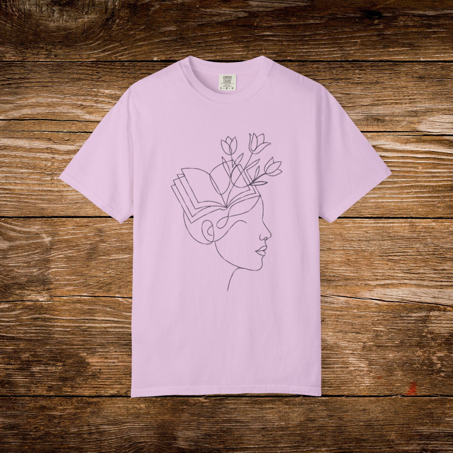 Lost in a Good Book Shirt | Minimal Line Art Tee