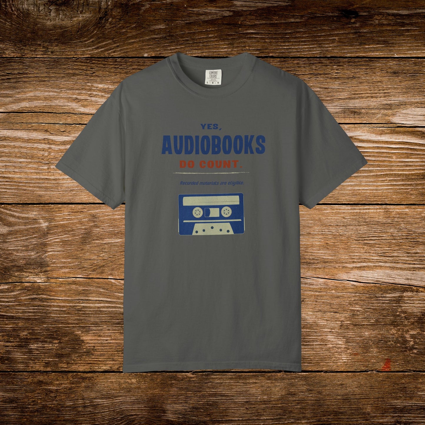 Yes, Audiobooks Count Shirt | Retro Audiobook Reader Tee