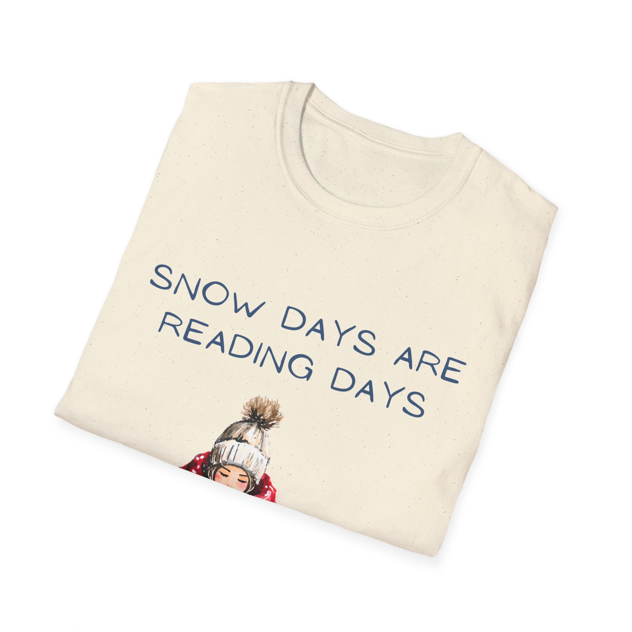 Snow Days Are Reading Days Winter Reading Tee