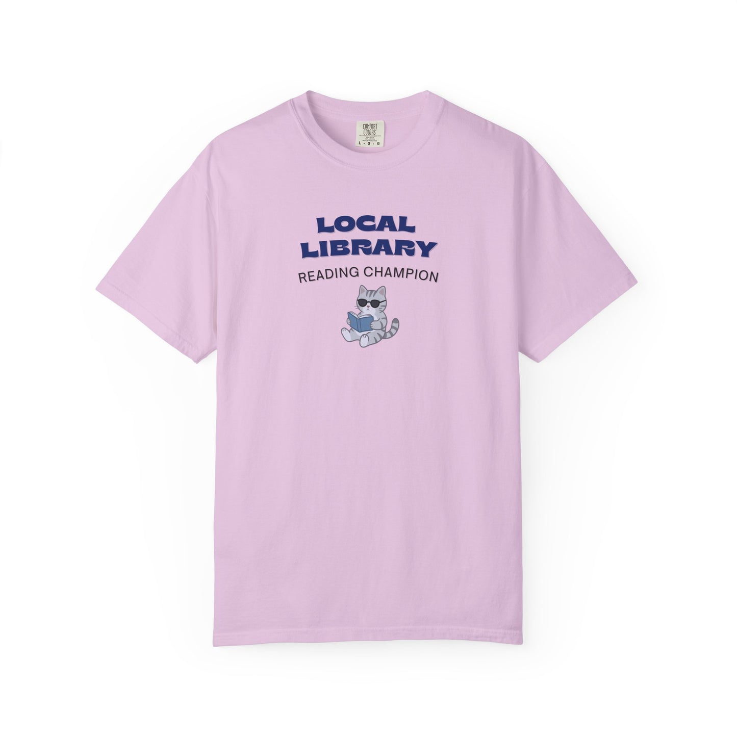 Local Library Reading Champion Shirt | Cool Cat Bookish Tee
