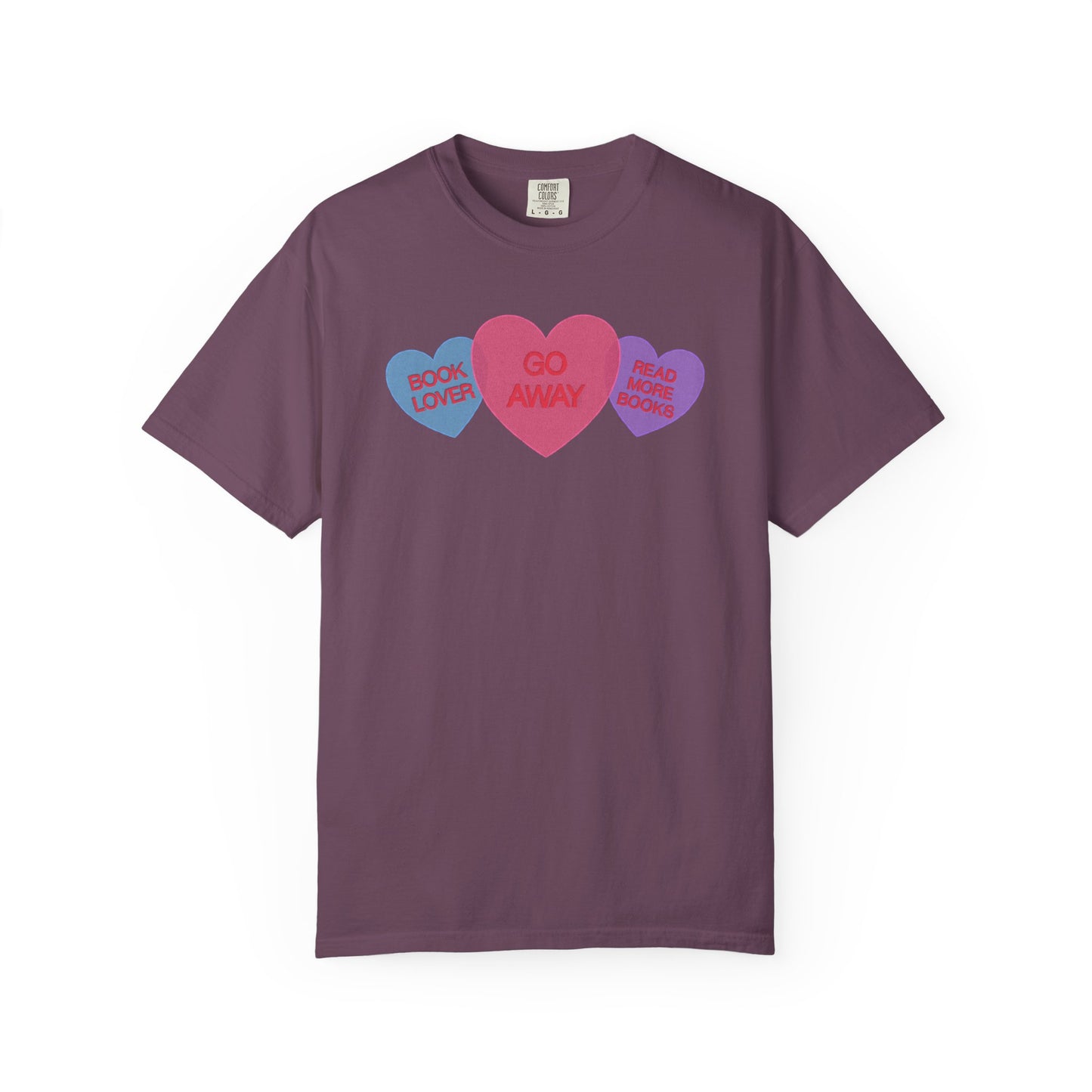 Bookish Candy Hearts Shirt | Funny Introvert Reader Tee