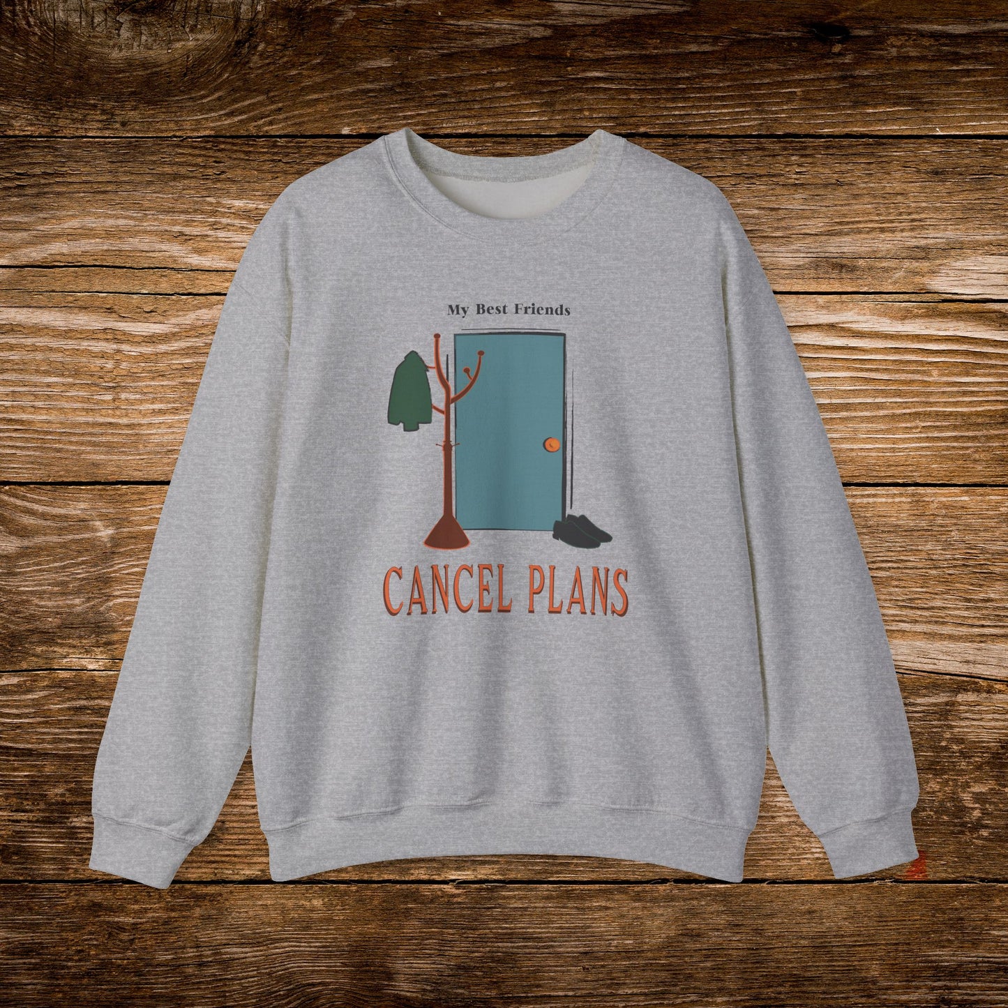 My Best Friends Cancel Plans Sweatshirt | Introvert Reader Crewneck | Cozy Homebody Sweatshirt