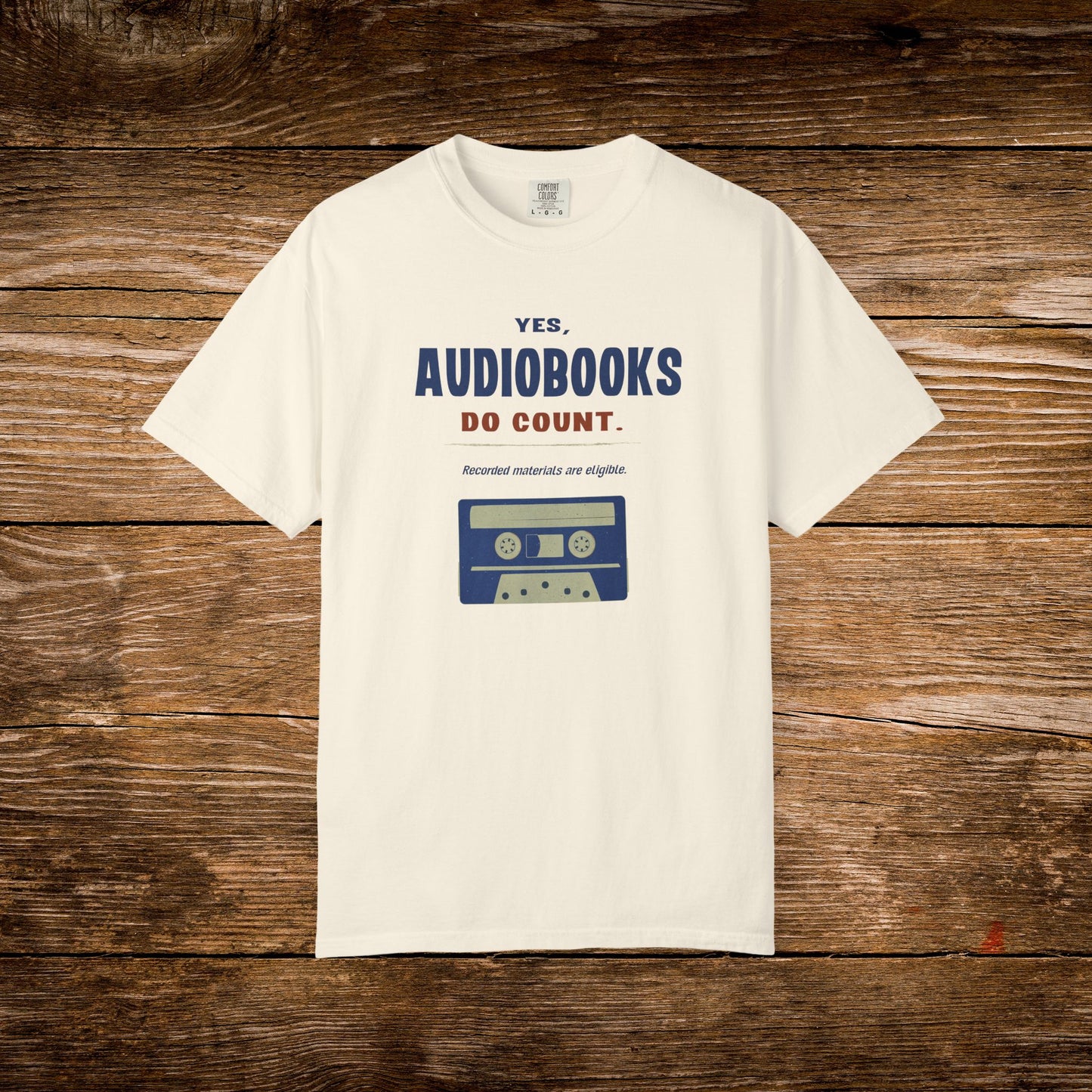 Yes, Audiobooks Count Shirt | Retro Audiobook Reader Tee