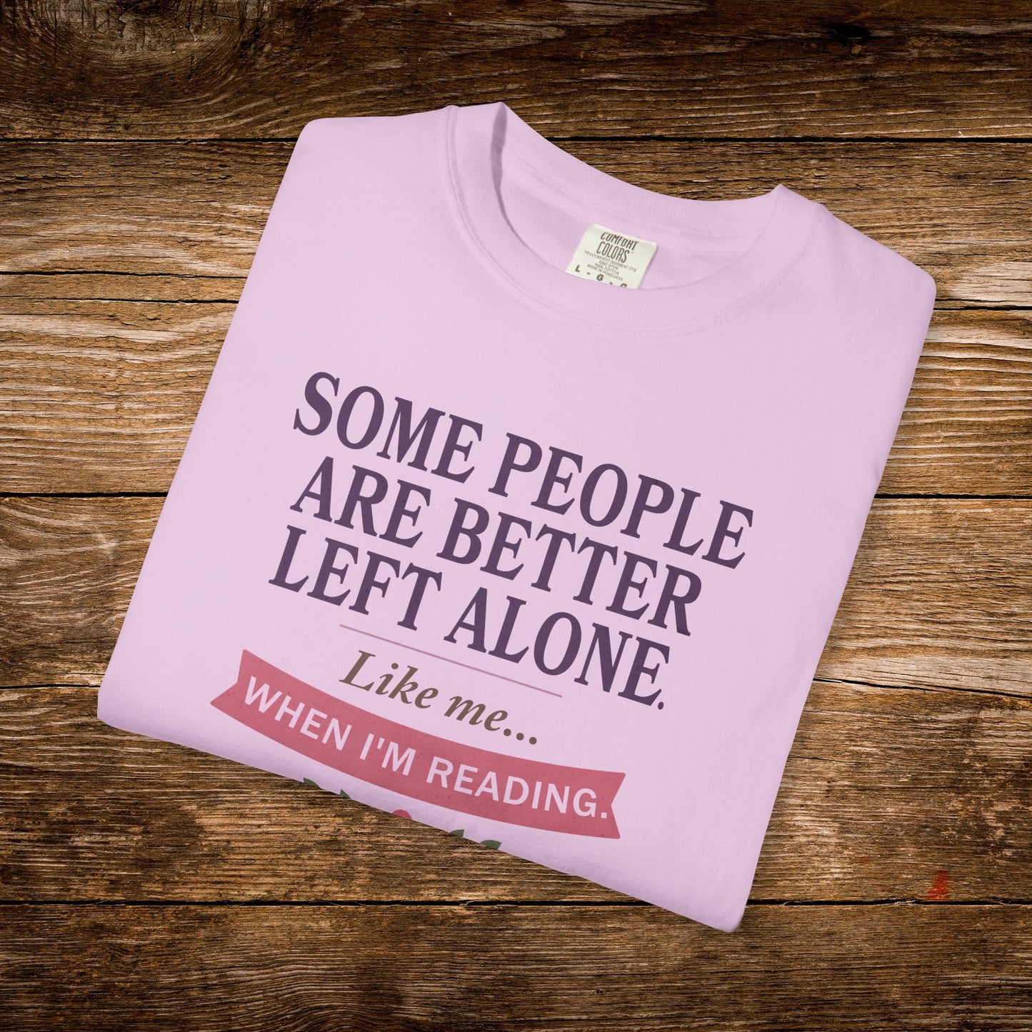 Better Left Alone When Reading Shirt | Vintage Reader Tee