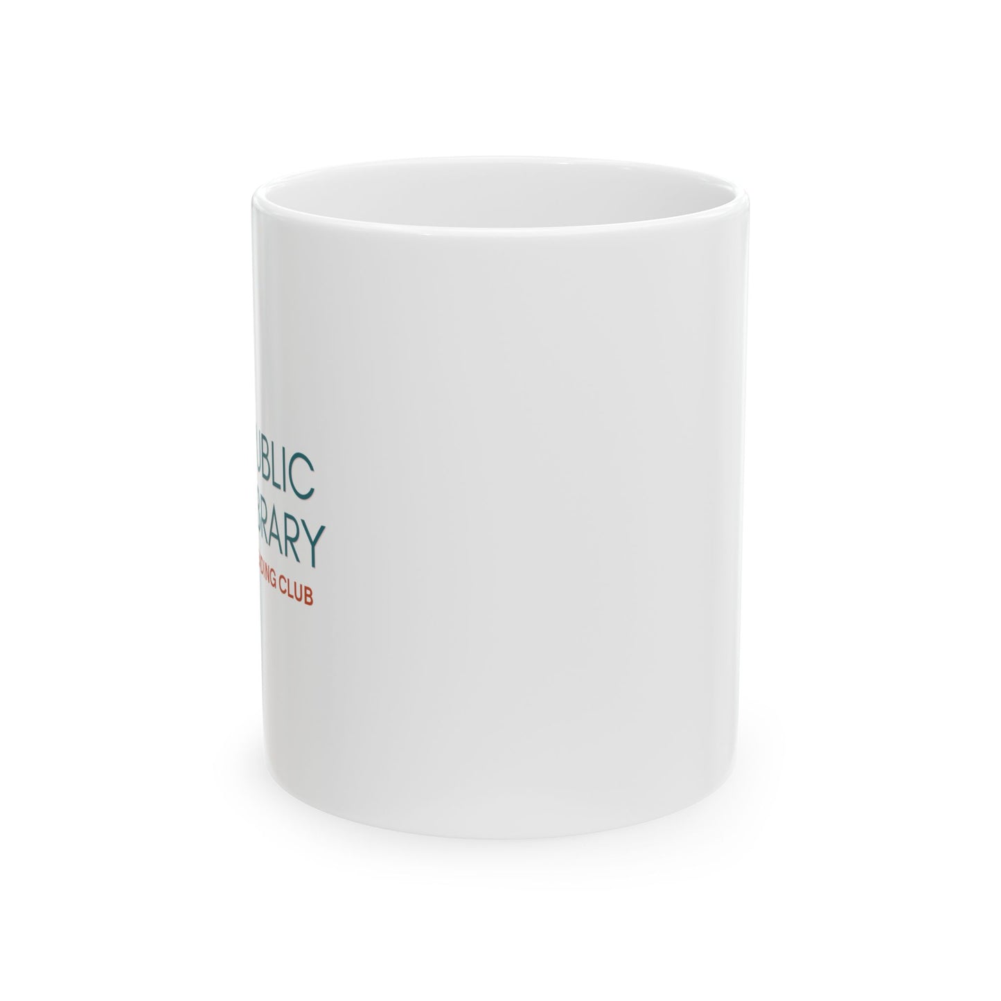 Public Library Reading Club Mug | Retro Library Coffee Mug