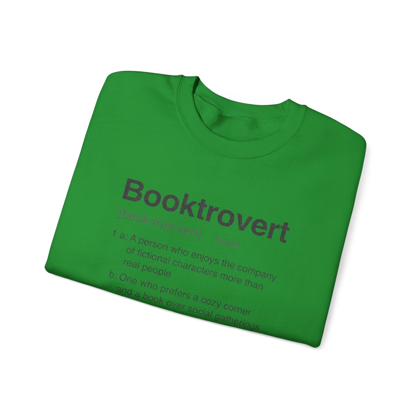 Booktrovert Sweatshirt | Dictionary Definition Reader Crewneck