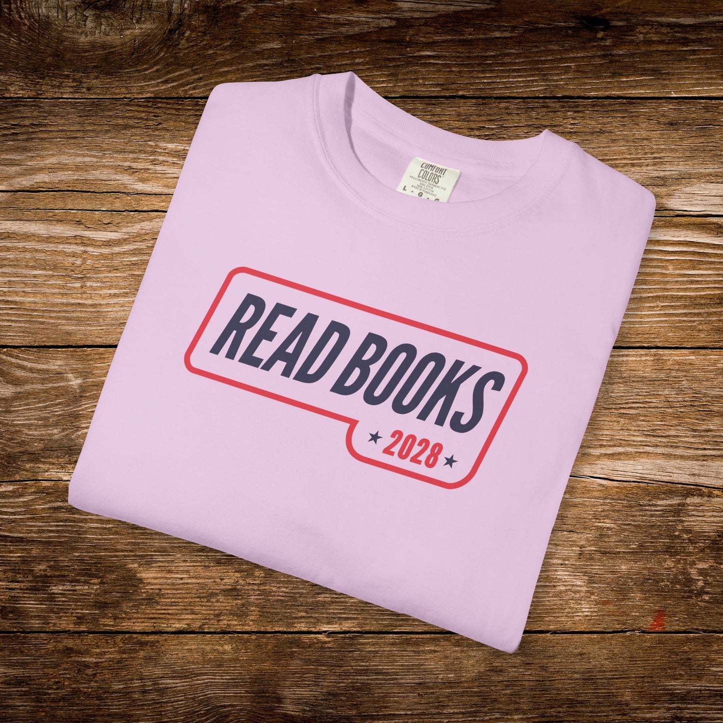12. Orchid Folded
    Folded orchid Read Books 2028 graphic t-shirt.