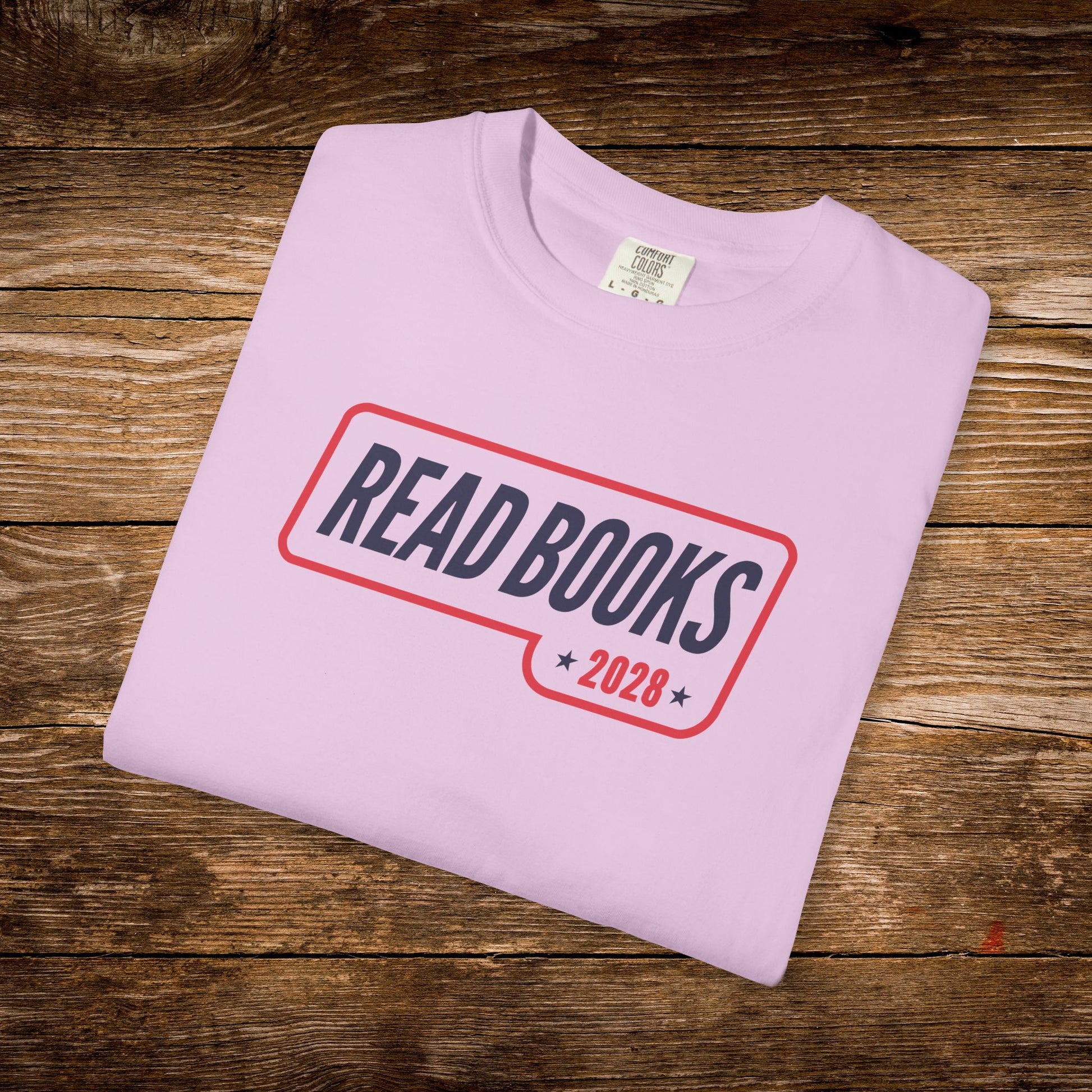 12. Orchid Folded
    Folded orchid Read Books 2028 graphic t-shirt.