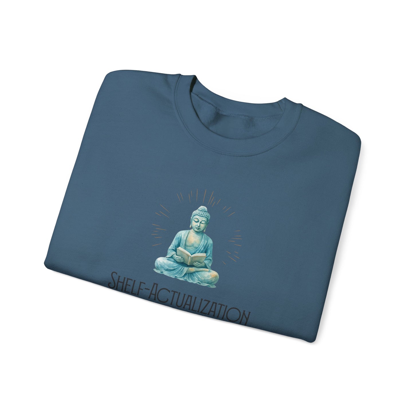 Shelf Actualization Sweatshirt | Zen Book Lover Crewneck