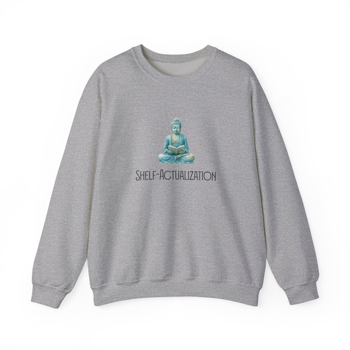 Shelf Actualization Sweatshirt | Zen Book Lover Crewneck
