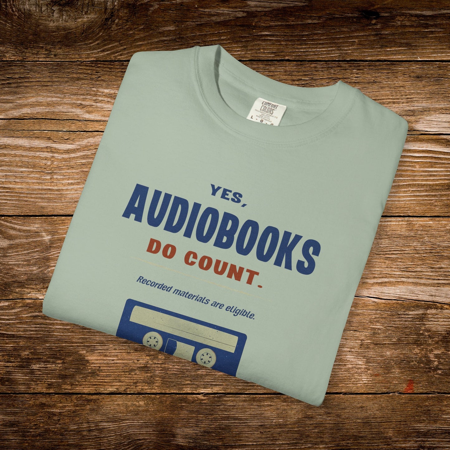Yes, Audiobooks Count Shirt | Retro Audiobook Reader Tee