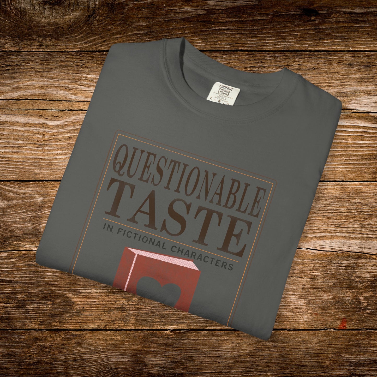 Questionable Taste in Fictional Characters Shirt | Vintage Paperback Tee