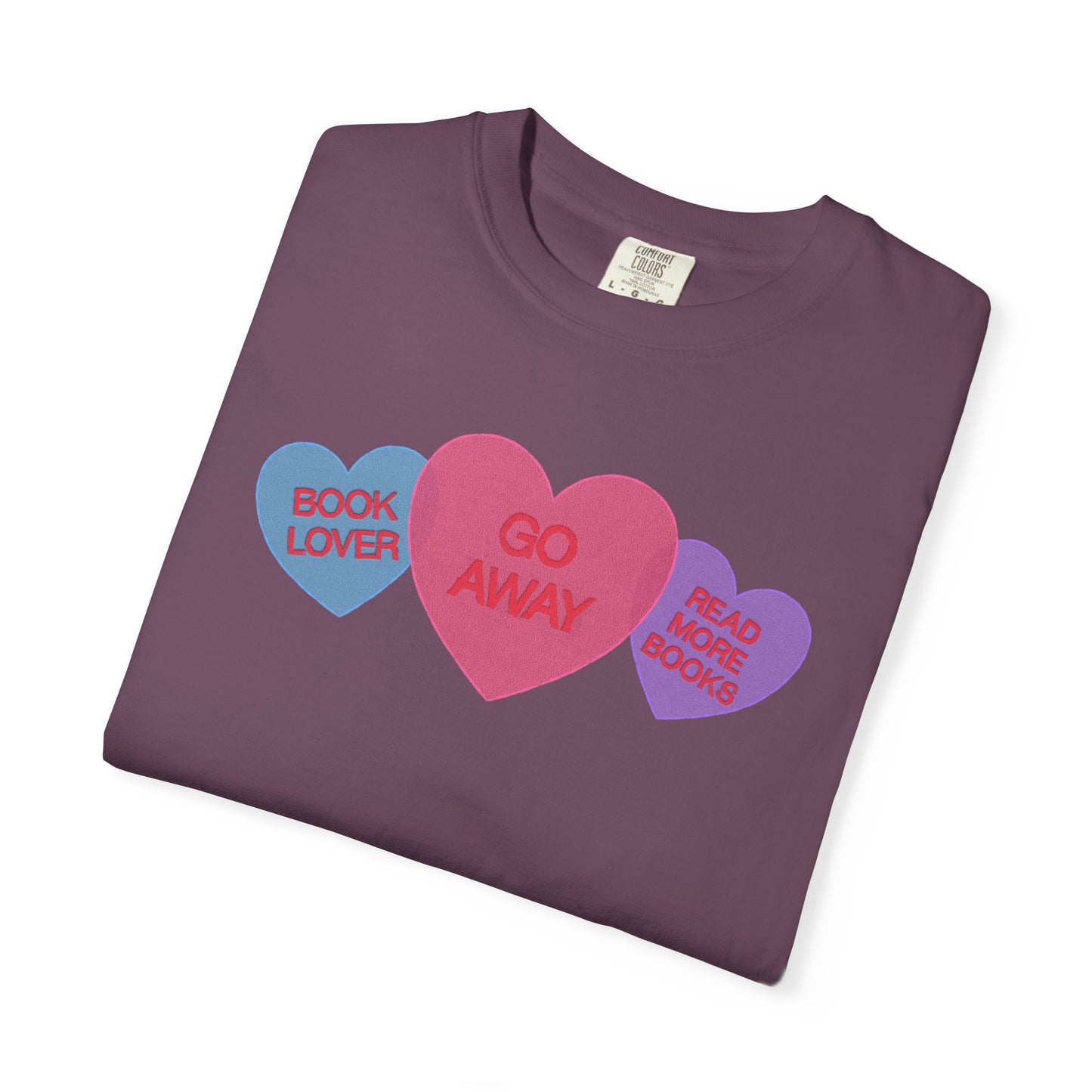 Bookish Candy Hearts Shirt | Funny Introvert Reader Tee