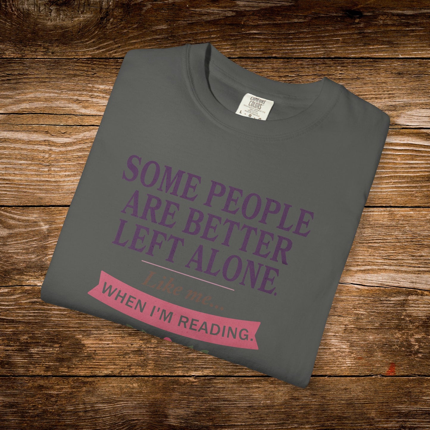 Better Left Alone When Reading Shirt | Vintage Reader Tee