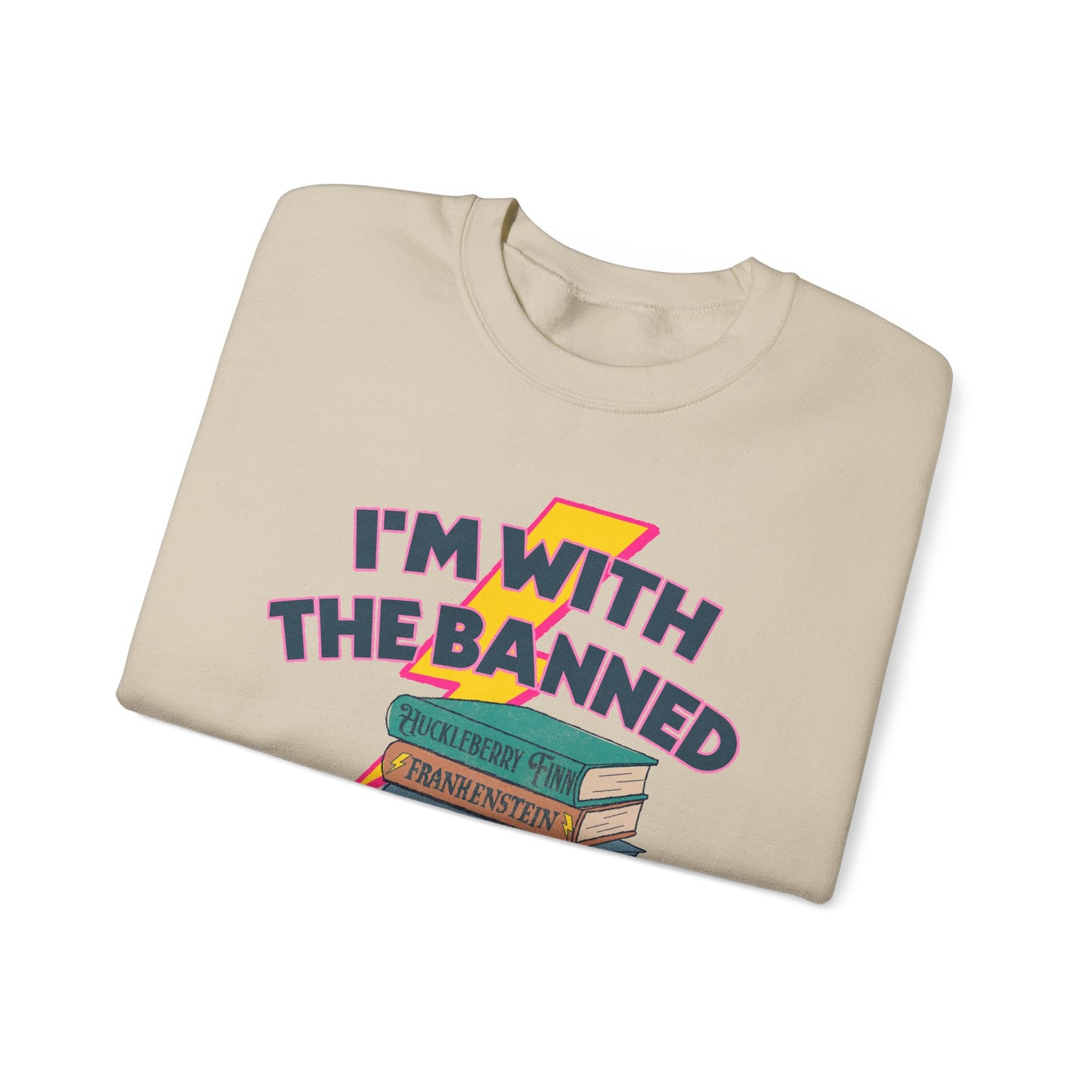I’m With The Banned Sweatshirt | Banned Books Reader Crewneck