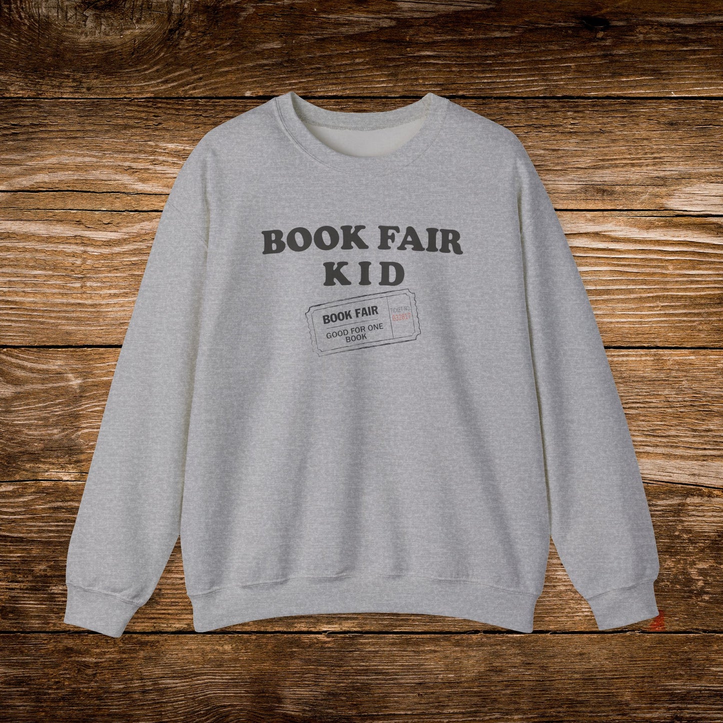 Book Fair Kid Sweatshirt | Vintage Reader Crewneck