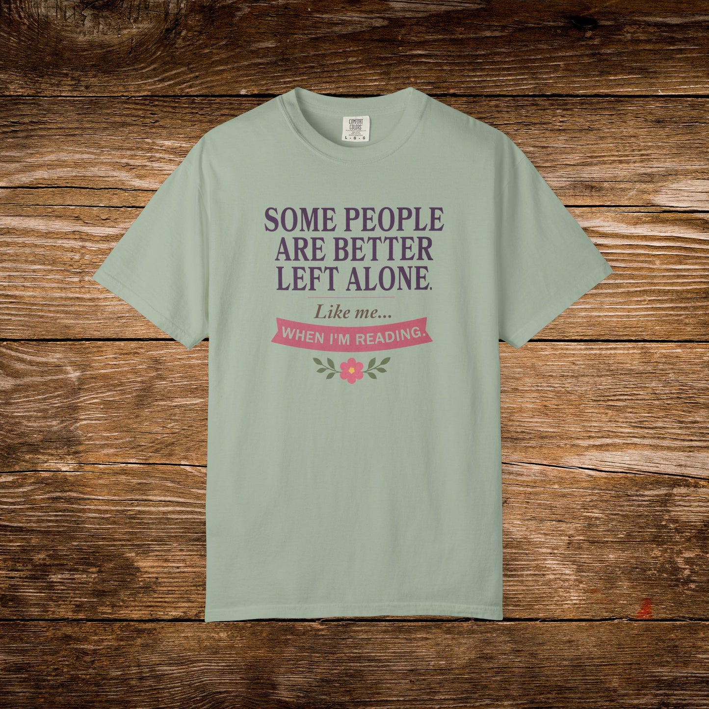 Better Left Alone When Reading Shirt | Vintage Reader Tee
