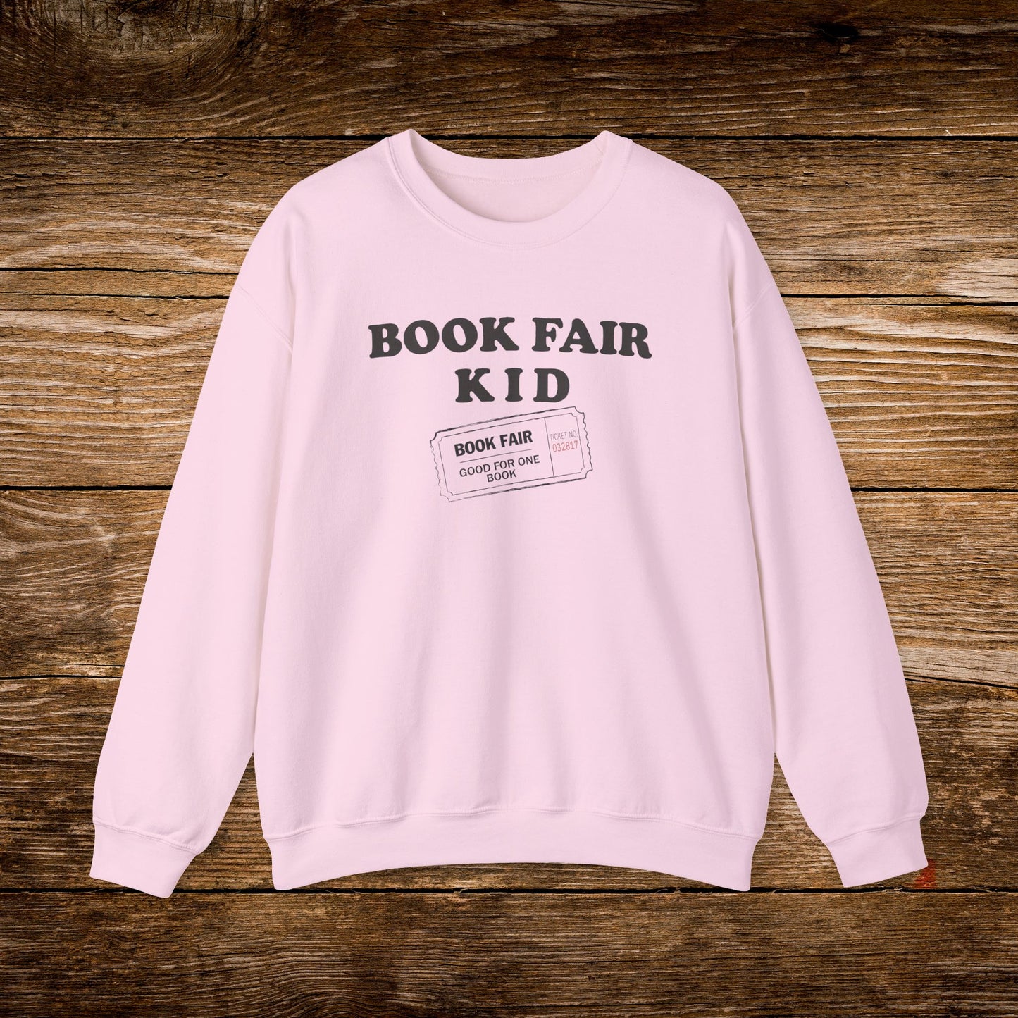 Book Fair Kid Sweatshirt | Vintage Reader Crewneck