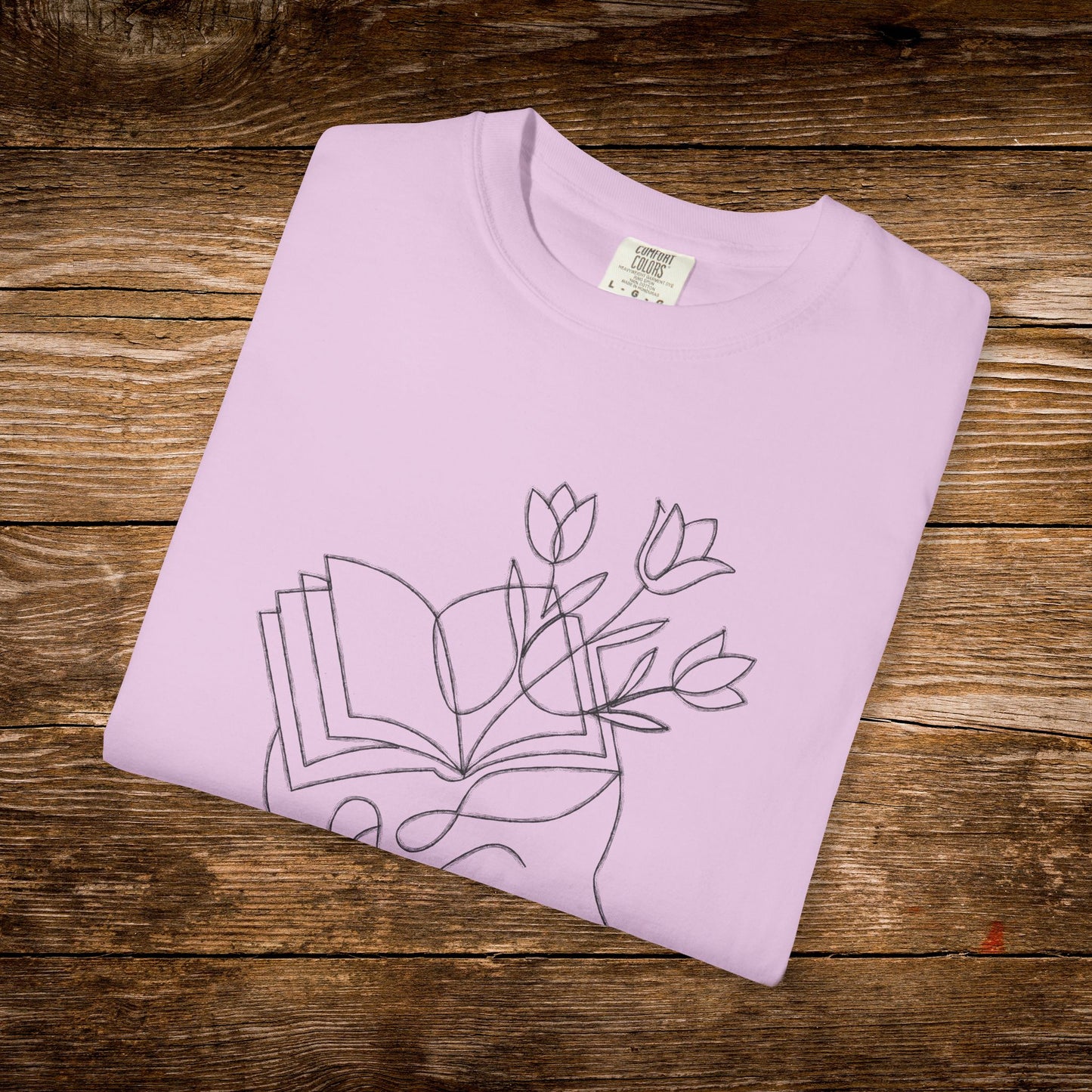 Lost in a Good Book Shirt | Minimal Line Art Tee