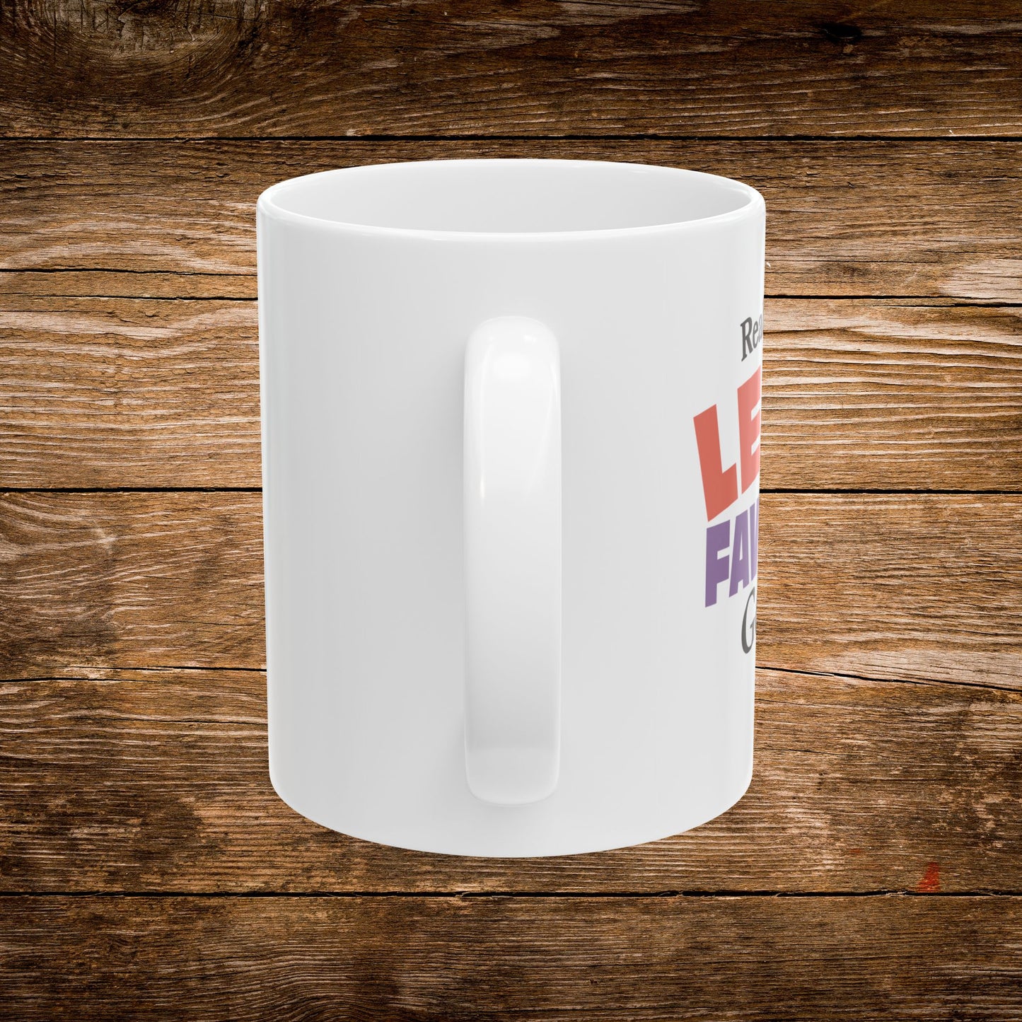 Reality Is My Least Favorite Genre Mug — Reader Coffee Mug — product photo 4 of 5