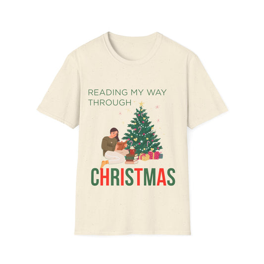 Reading My Way Through Christmas T-shirt