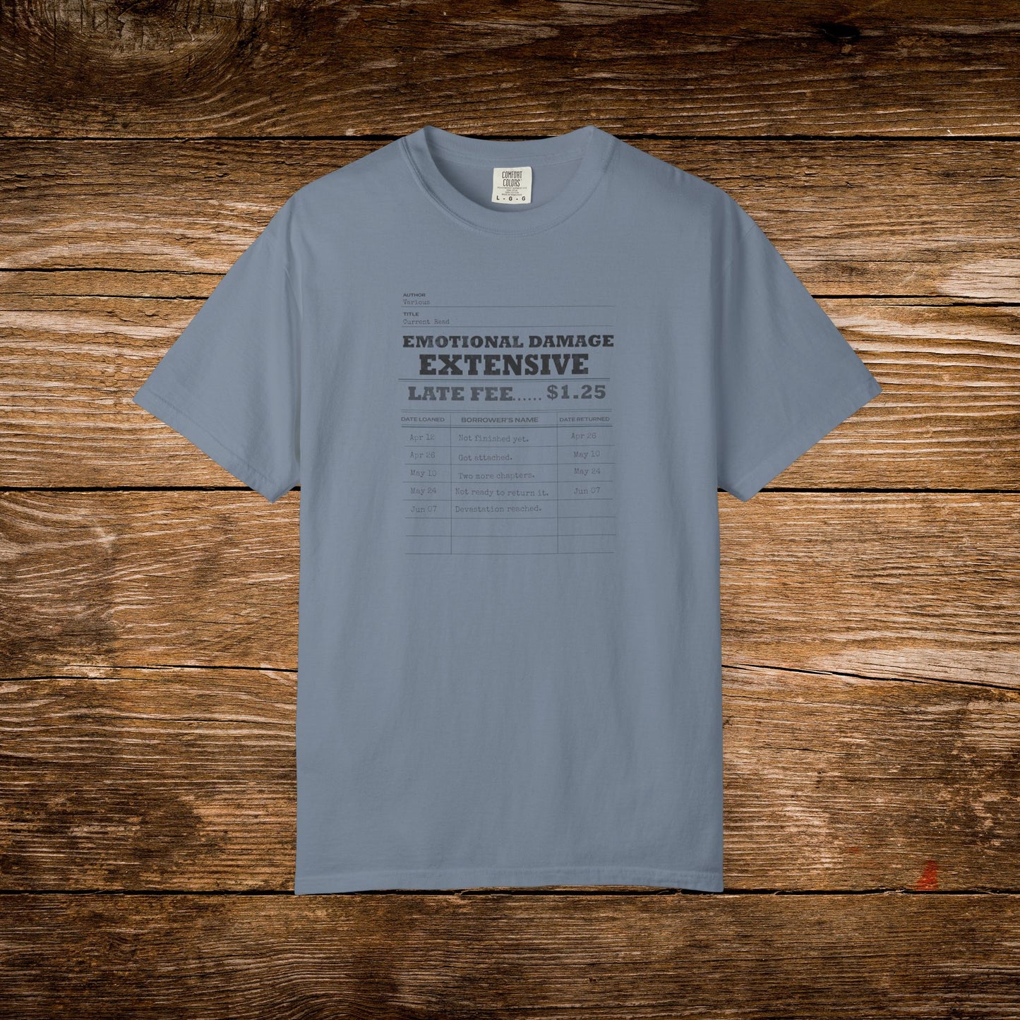 Emotional Damage Extensive Shirt | Vintage Library Card Reader Tee