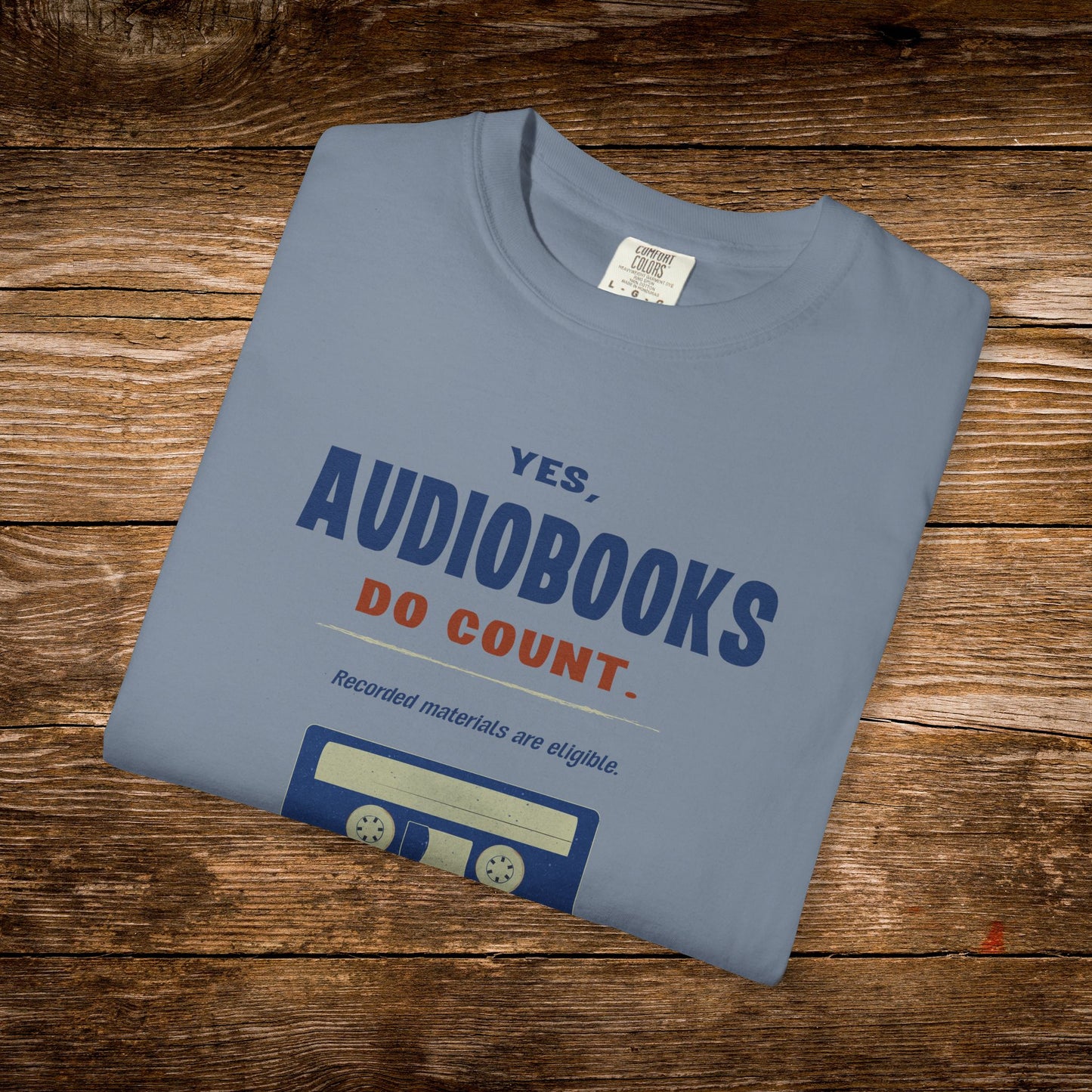 Yes, Audiobooks Count Shirt | Retro Audiobook Reader Tee