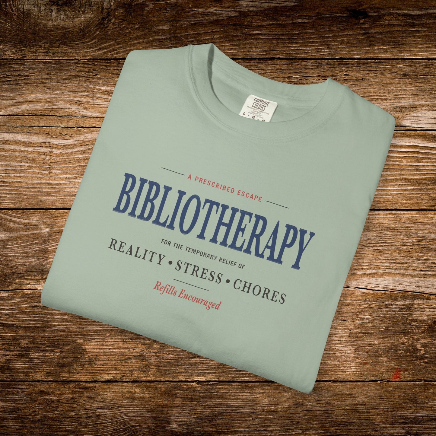 Bibliotherapy Shirt | Vintage Reader Tee