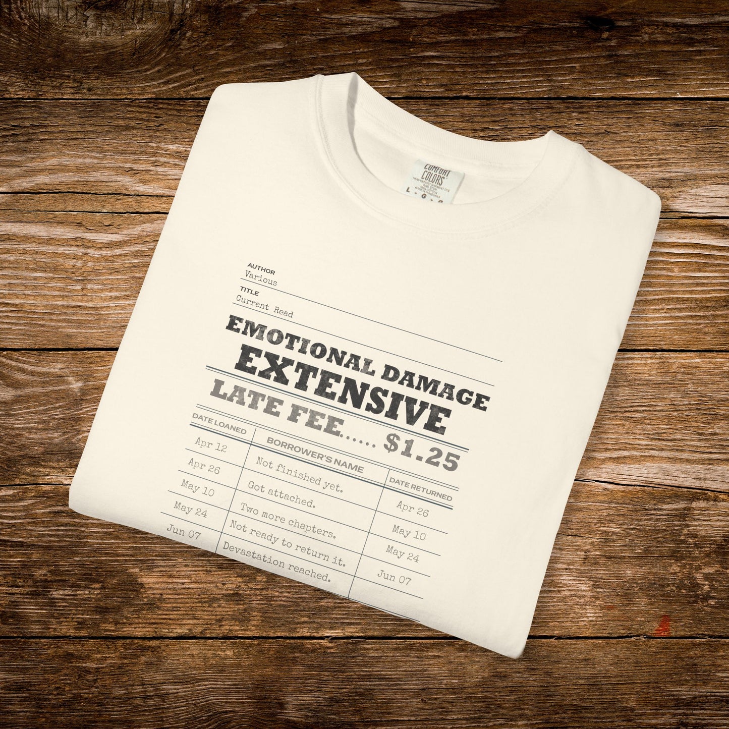 Emotional Damage Extensive Shirt | Vintage Library Card Reader Tee