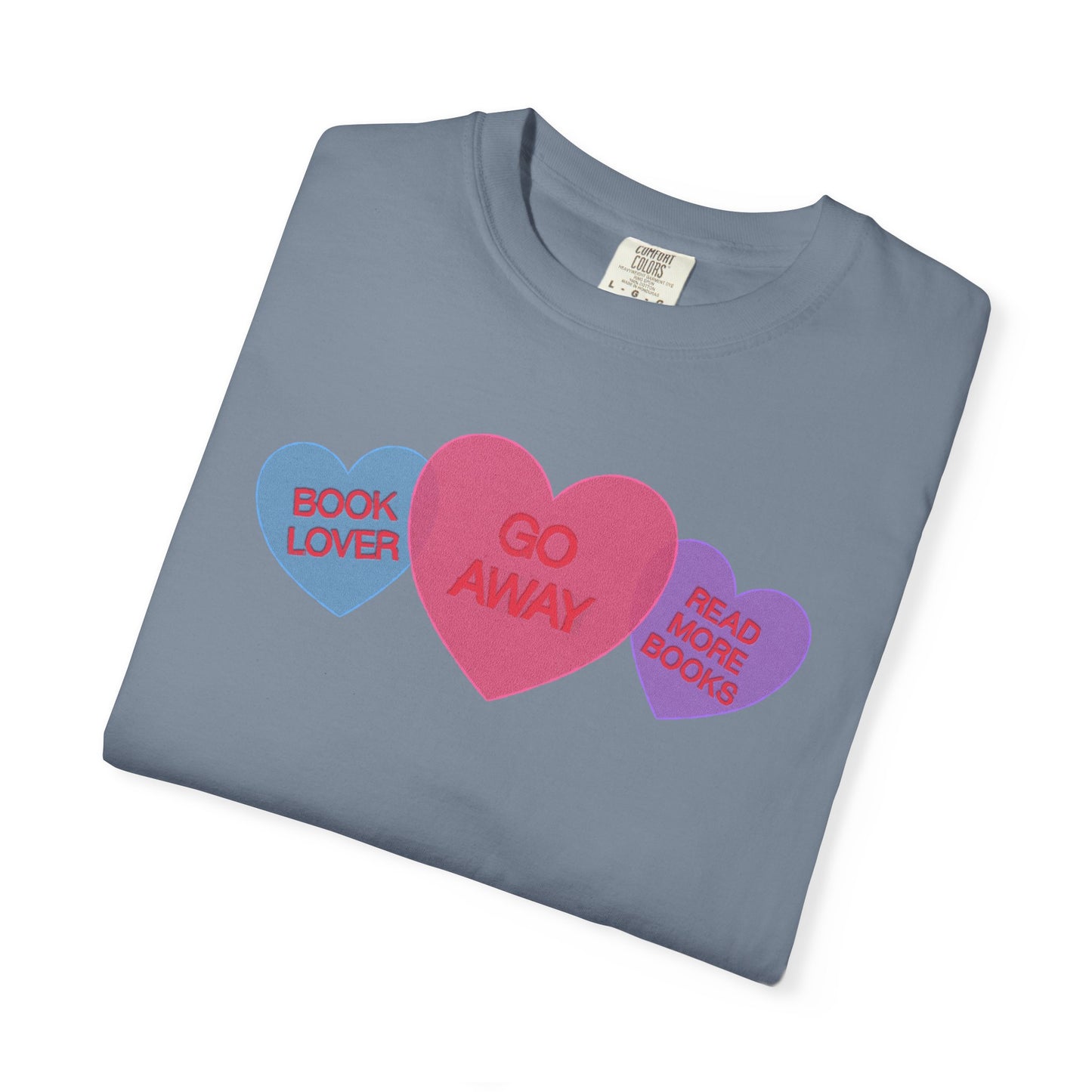 Bookish Candy Hearts Shirt | Funny Introvert Reader Tee