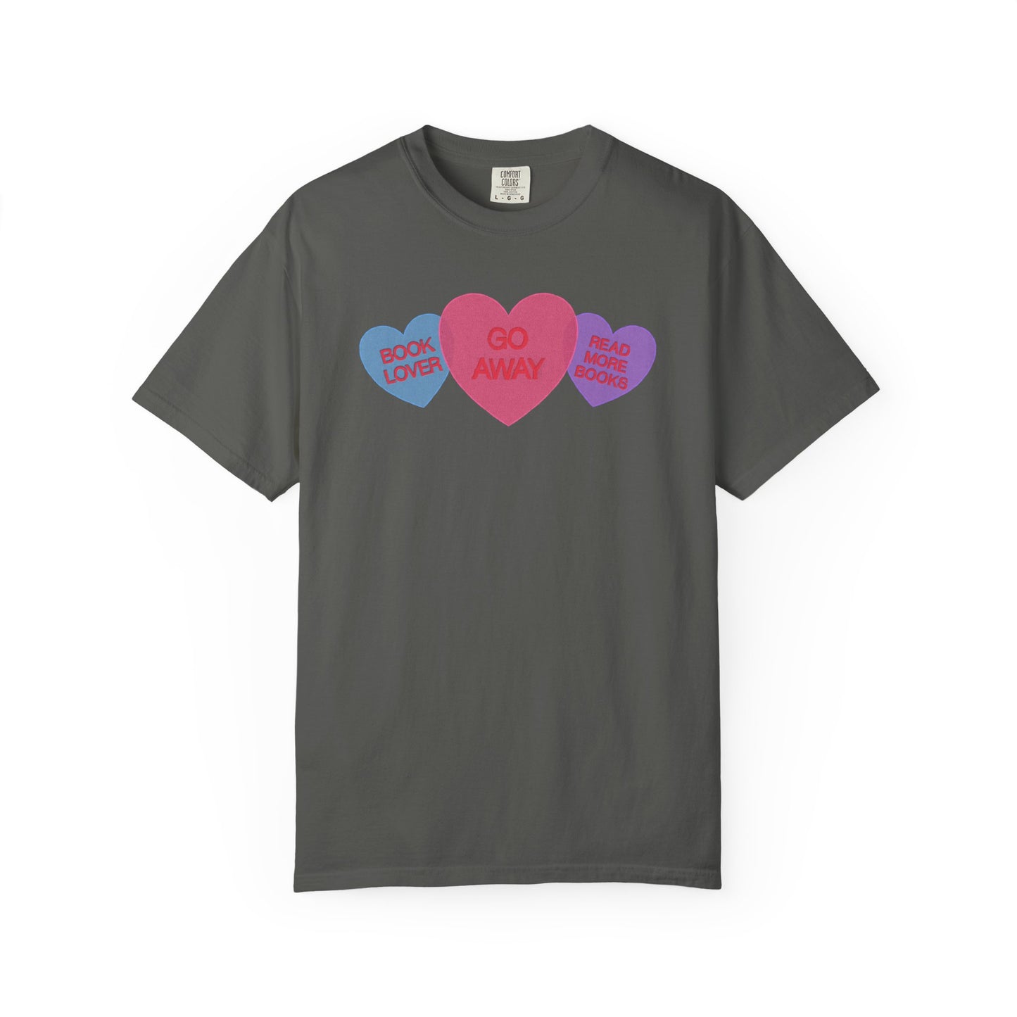 Bookish Candy Hearts Shirt | Funny Introvert Reader Tee
