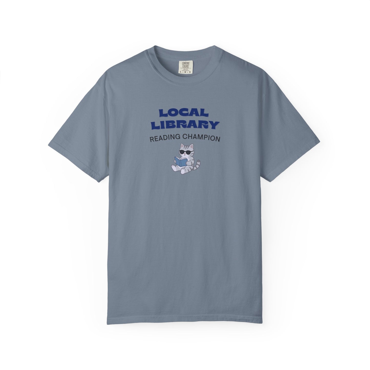 Local Library Reading Champion Shirt | Cool Cat Bookish Tee