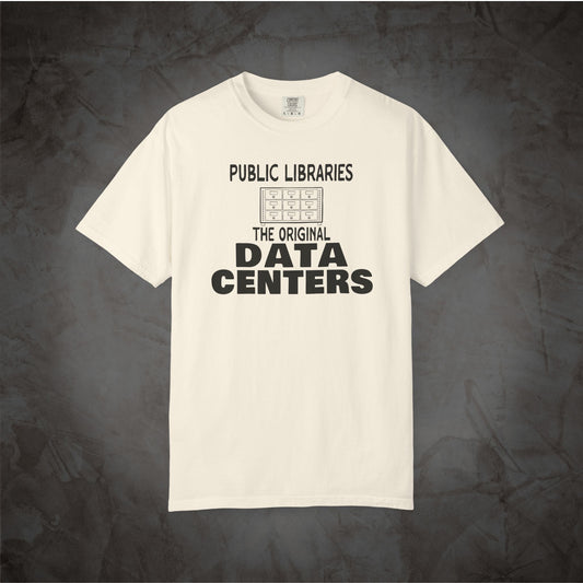 Ivory Public Libraries The Original Data Centers graphic T-shirt mockup