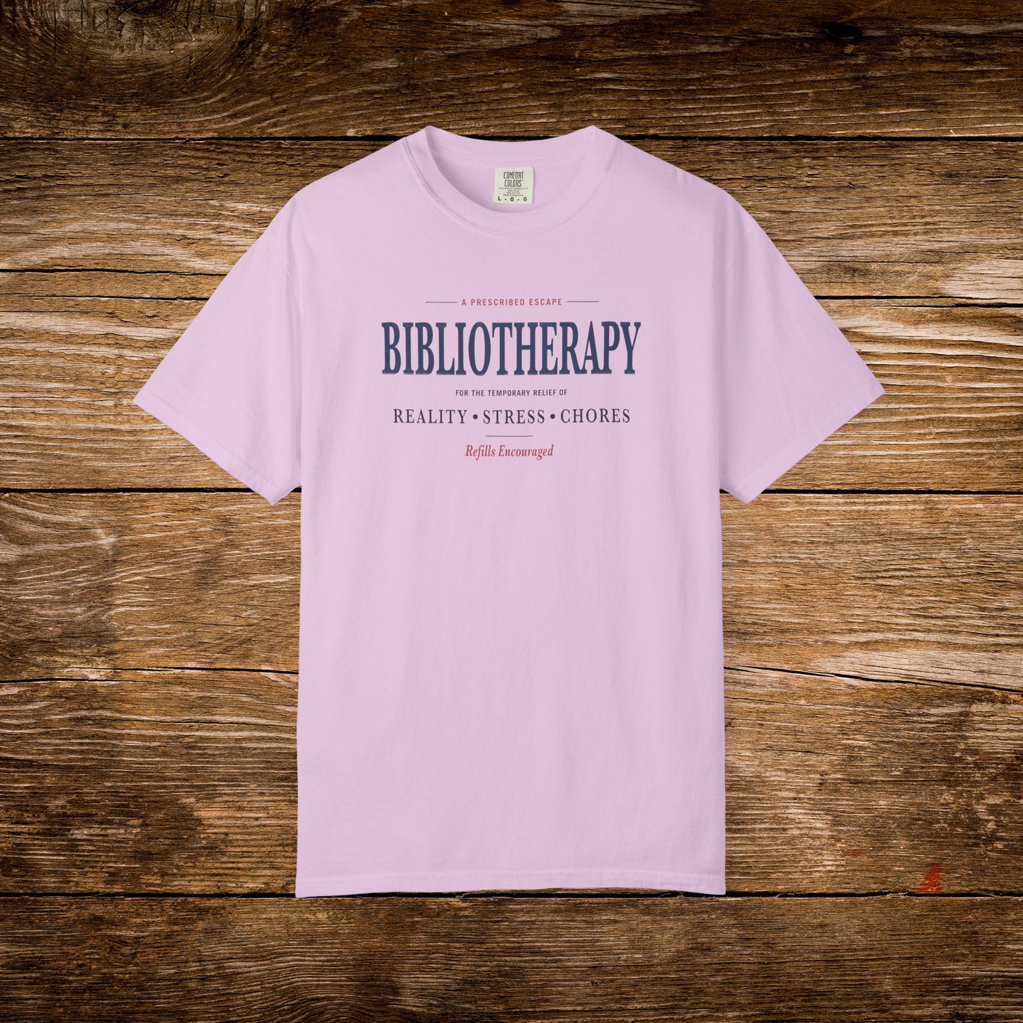 Bibliotherapy Shirt | Vintage Reader Tee