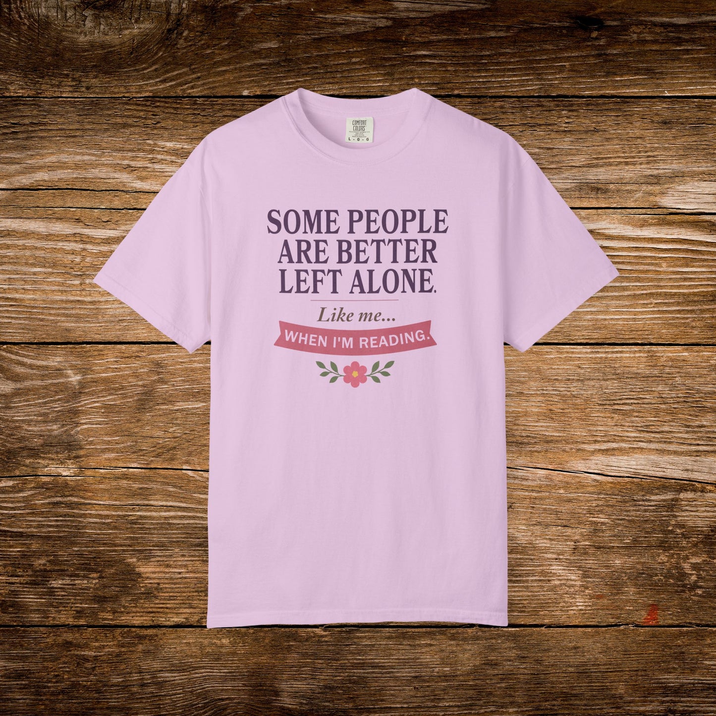 Better Left Alone When Reading Shirt | Vintage Reader Tee