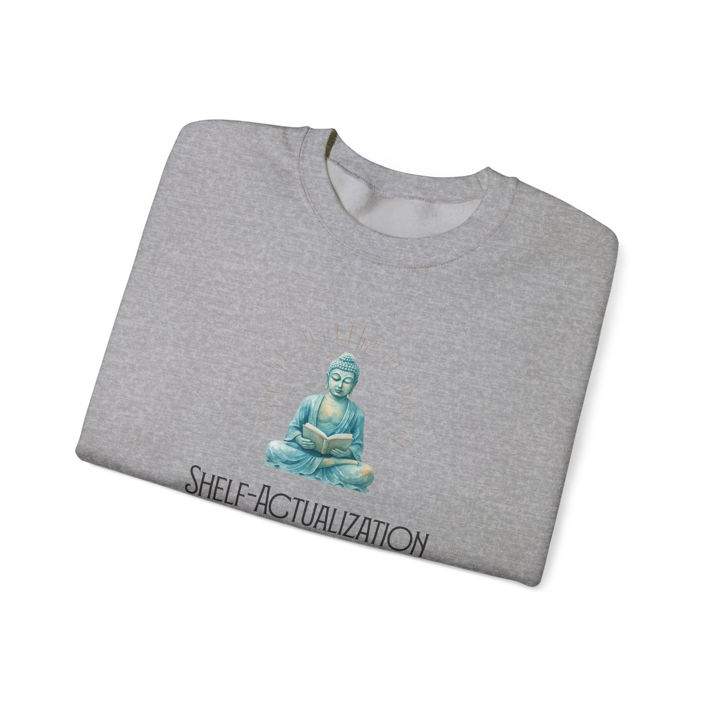 Shelf Actualization Sweatshirt | Zen Book Lover Crewneck