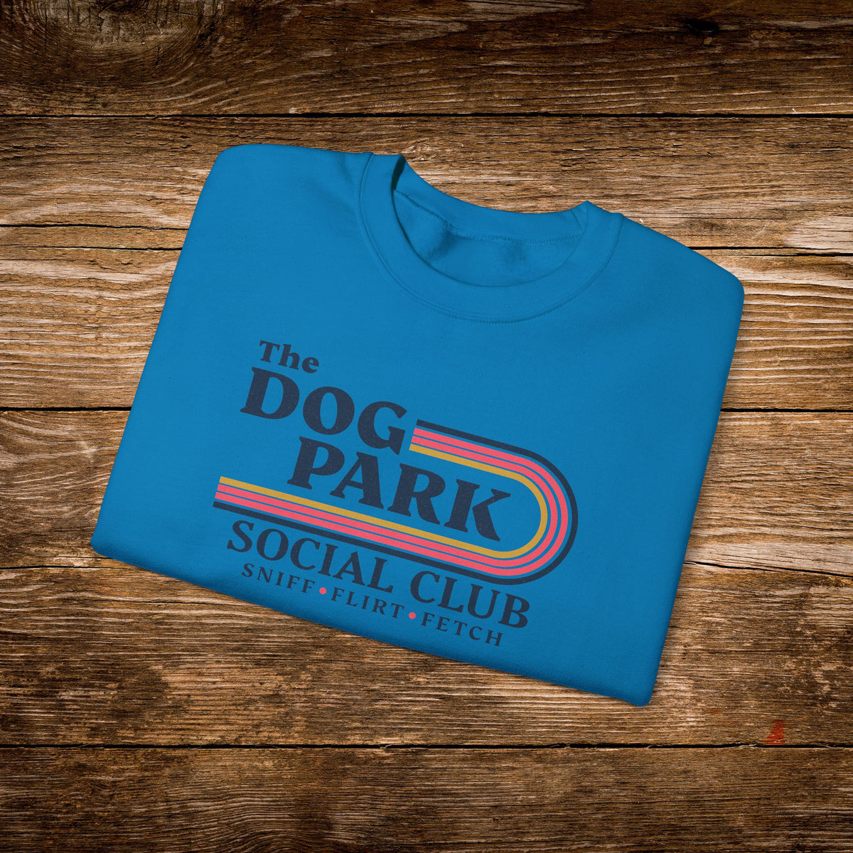 The Dog Park Social Club Sweatshirt | Retro Dog Lover Crewneck